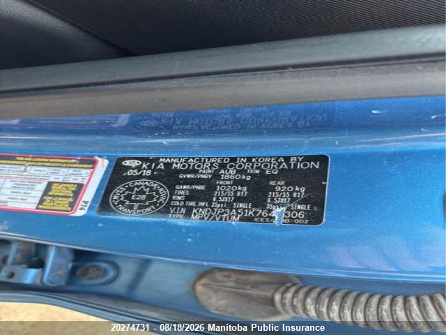 KIA SOUL EX 2019 KNDJP3A51K7644306 Image 9
