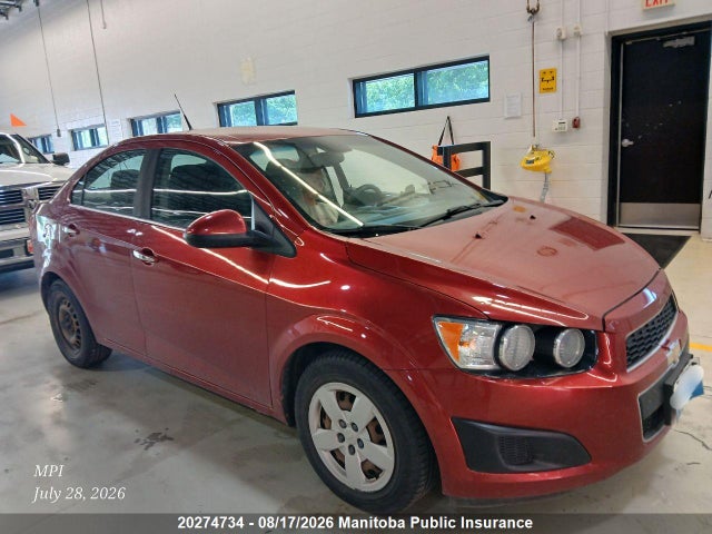 2013 Chevrolet Sonic Lt მანქანა იყიდება აუქციონზე, vin: 1G1JC5EH3D4136153, აუქციონის ნომერი: 20274734