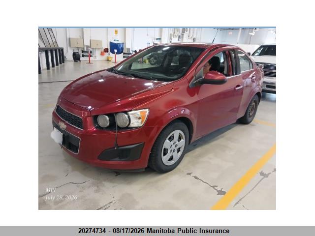 2013 Chevrolet Sonic Lt მანქანა იყიდება აუქციონზე, vin: 1G1JC5EH3D4136153, აუქციონის ნომერი: 20274734