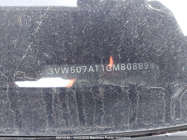 20274749 :رقم المزاد ، 3VW507AT1GM808899 vin ، 2016 Volkswagen Beetle 1.8 Tsi مزاد بيع