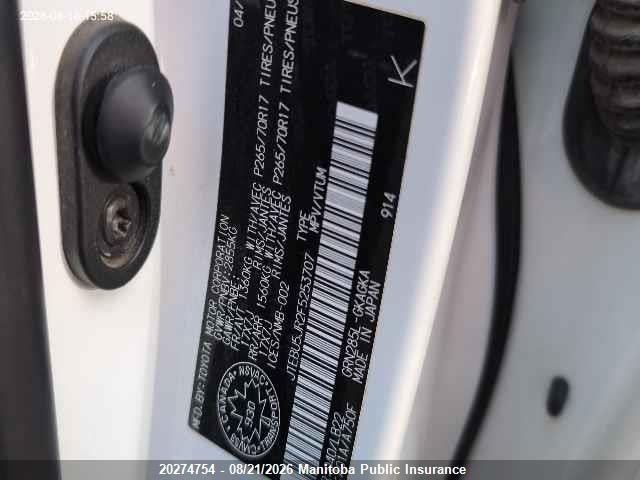 Toyota 4runner Sr5 V6 2015 JTEBU5JR2F5253707 Image 9