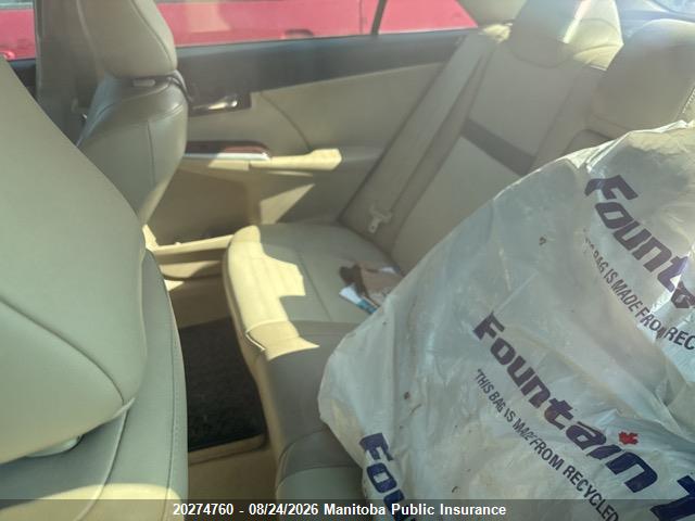 2012 Toyota Camry Xle მანქანა იყიდება აუქციონზე, vin: 4T1BF1FK5CU570011, აუქციონის ნომერი: 20274760