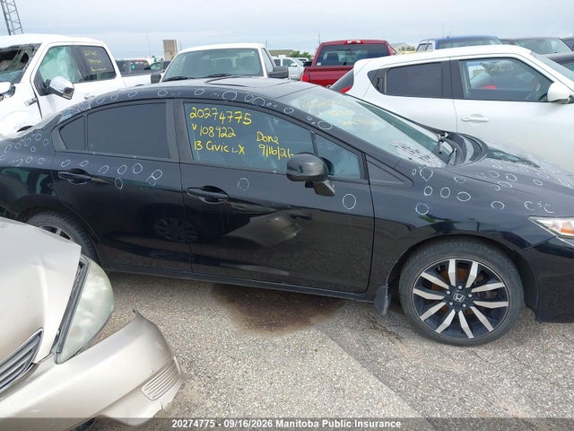 Aukcja sprzedaży 2013 Honda Civic Lx, vin: 2HGFB2F74DH108922, numer aukcji: 20274775