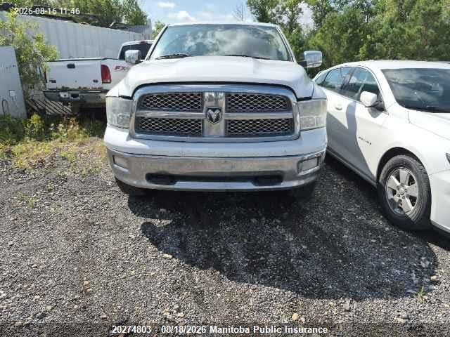 20274803 :رقم المزاد ، 1D7RV1CT5AS153621 vin ، 2010 Dodge Ram 1500 Laramie Crew Cab مزاد بيع