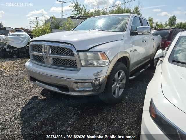 20274803 :رقم المزاد ، 1D7RV1CT5AS153621 vin ، 2010 Dodge Ram 1500 Laramie Crew Cab مزاد بيع