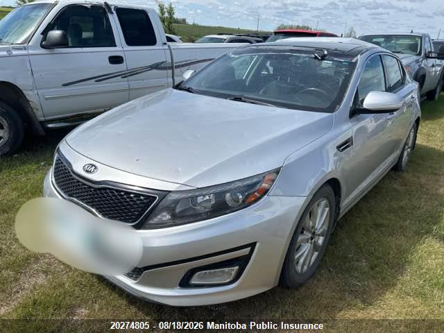 KIA OPTIMA EX 2015 KNAGN4A71F5611196 Image 2