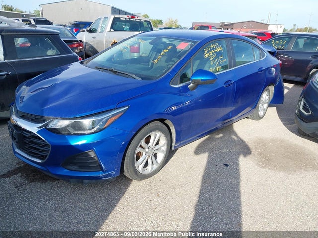 2019 Chevrolet Cruze Lt Turbo მანქანა იყიდება აუქციონზე, vin: 1G1BE5SM5K7137297, აუქციონის ნომერი: 20274863