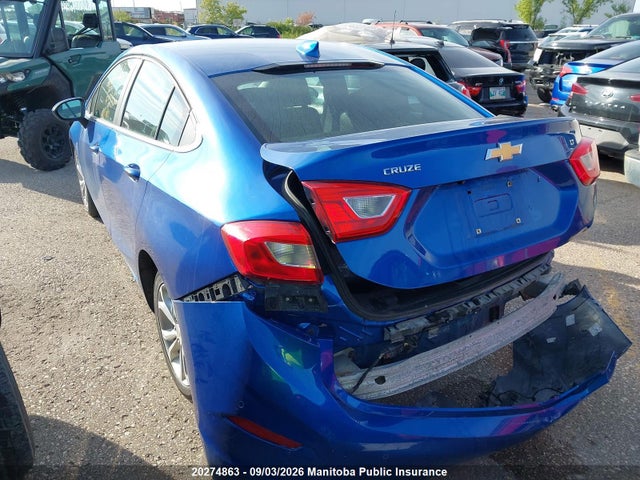 2019 Chevrolet Cruze Lt Turbo მანქანა იყიდება აუქციონზე, vin: 1G1BE5SM5K7137297, აუქციონის ნომერი: 20274863