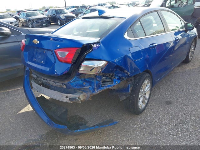 2019 Chevrolet Cruze Lt Turbo მანქანა იყიდება აუქციონზე, vin: 1G1BE5SM5K7137297, აუქციონის ნომერი: 20274863