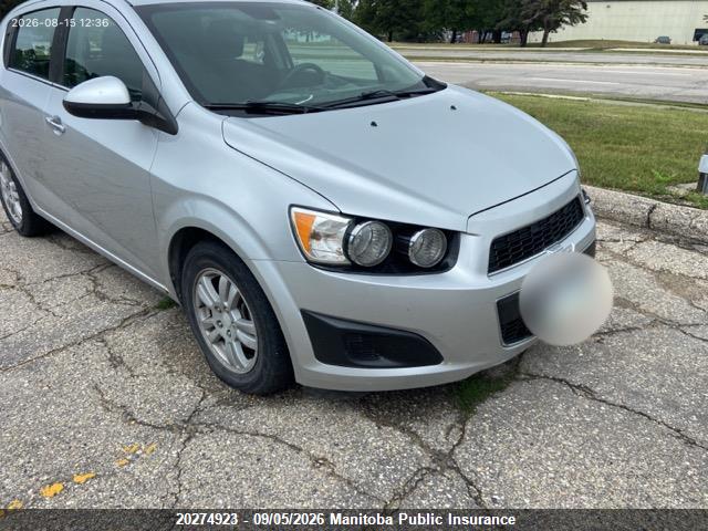 Продаж на аукціоні авто 2013 Chevrolet Sonic Lt, vin: 1G1JC6EH5D4206158, номер лоту: 20274923