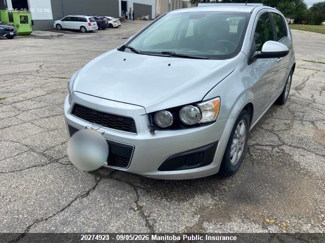 Продажа на аукционе авто 2013 Chevrolet Sonic Lt, vin: 1G1JC6EH5D4206158, номер лота: 20274923
