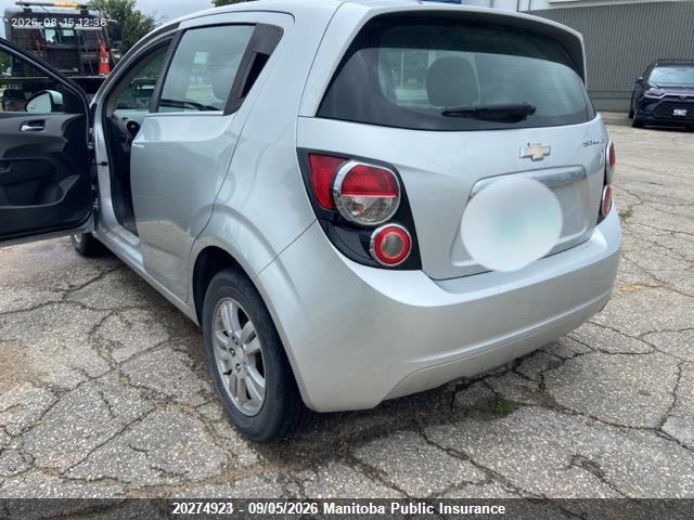 Продажа на аукционе авто 2013 Chevrolet Sonic Lt, vin: 1G1JC6EH5D4206158, номер лота: 20274923