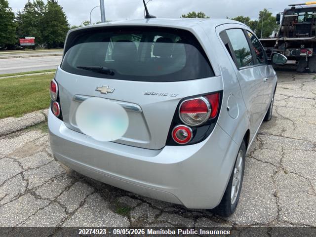 Продажа на аукционе авто 2013 Chevrolet Sonic Lt, vin: 1G1JC6EH5D4206158, номер лота: 20274923