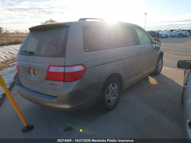 20274929 :رقم المزاد ، 5FNRL38646B507955 vin ، 2006 Honda Odyssey Ex-l مزاد بيع