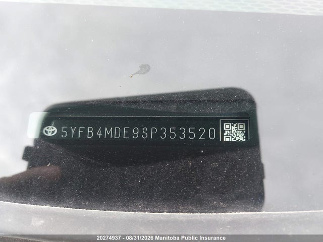 Продажа на аукционе авто 2025 Toyota Corolla Le, vin: 5YFB4MDE9SP353520, номер лота: 20274937