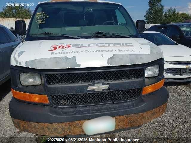 2005 Chevrolet Express 2500 Cargo Van მანქანა იყიდება აუქციონზე, vin: 1GCGG25V351214878, აუქციონის ნომერი: 20275020