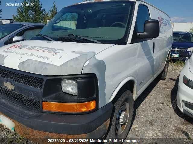 2005 Chevrolet Express 2500 Cargo Van მანქანა იყიდება აუქციონზე, vin: 1GCGG25V351214878, აუქციონის ნომერი: 20275020