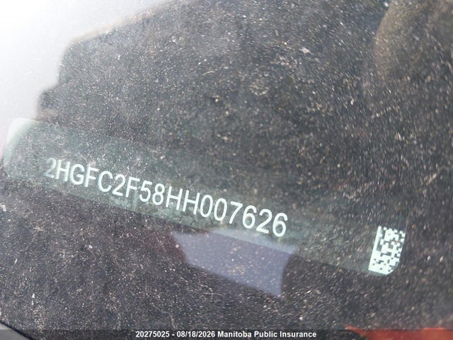 Honda Civic Lx 2017 2HGFC2F58HH007626 Image 9
