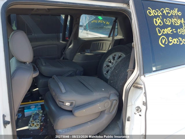 20275046 :رقم المزاد ، 5FNRL38698B500308 vin ، 2008 Honda Odyssey Ex-l مزاد بيع
