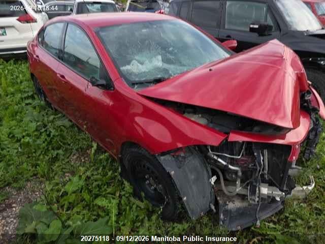 Auction sale of the 2013 Dodge Dart Sxt, vin: 1C3CDFBA8DD220595, lot number: 20275118