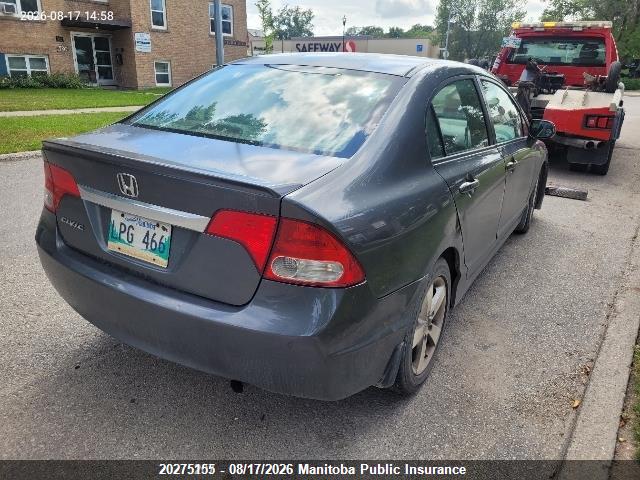 20275155 :رقم المزاد ، 2HGFA16069H021868 vin ، 2009 Honda Civic Ex مزاد بيع