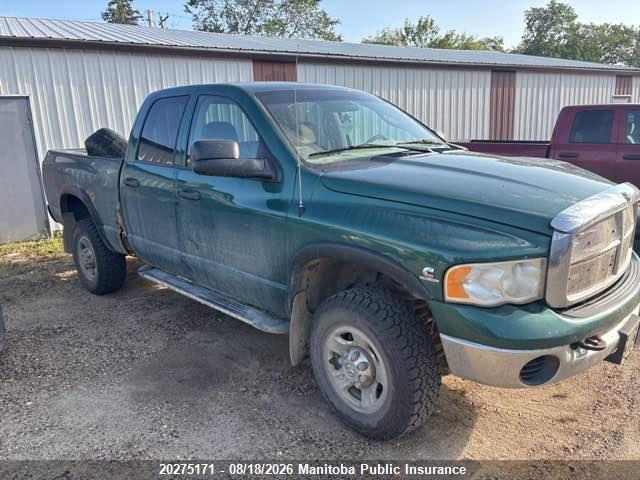 Aukcja sprzedaży 2003 Dodge Ram 2500 Slt Quad Cab, vin: 3D7KU28CX3G794308, numer aukcji: 20275171