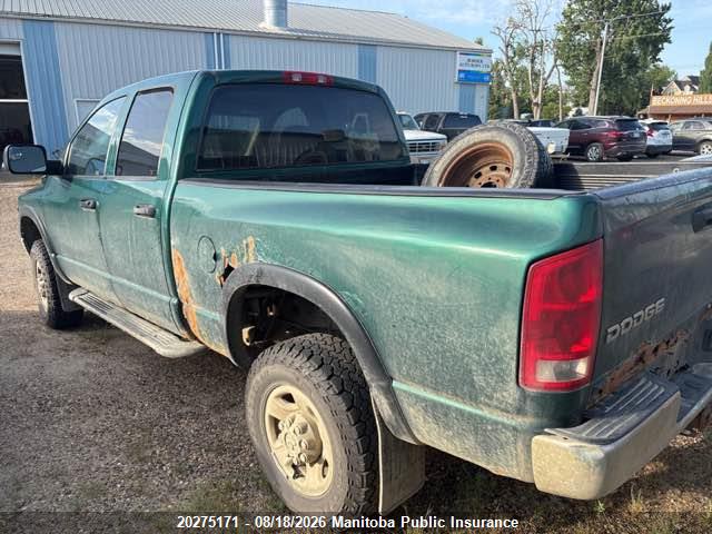 Aukcja sprzedaży 2003 Dodge Ram 2500 Slt Quad Cab, vin: 3D7KU28CX3G794308, numer aukcji: 20275171