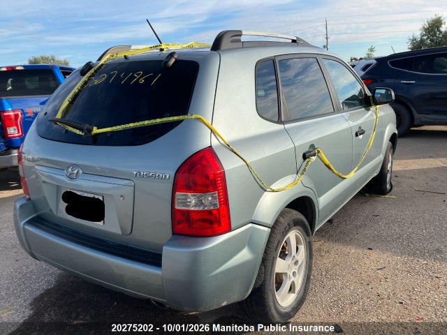 20275202 :رقم المزاد ، KM8JM12B75U203380 vin ، 2005 Hyundai Tucson Gl مزاد بيع