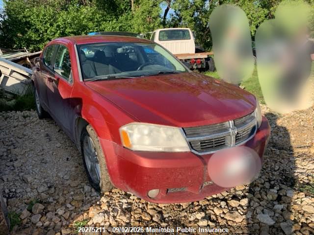 20275211 :رقم المزاد ، 1B3CC5FBXAN120551 vin ، 2010 Dodge Avenger Sxt مزاد بيع