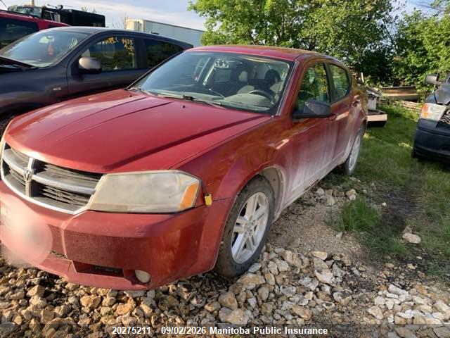 20275211 :رقم المزاد ، 1B3CC5FBXAN120551 vin ، 2010 Dodge Avenger Sxt مزاد بيع