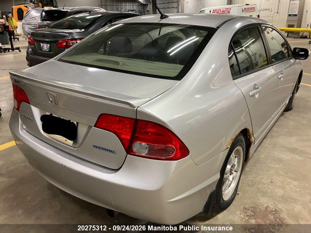 20275312 :رقم المزاد ، JHMFA36298S801154 vin ، 2008 Honda Civic Hybrid مزاد بيع