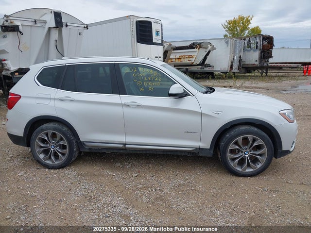 2016 Bmw X3 28i მანქანა იყიდება აუქციონზე, vin: 5UXWX9C52G0D70170, აუქციონის ნომერი: 20275335