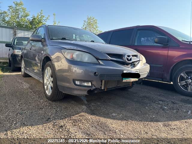2008 Mazda 3 Mazda Sport Gt მანქანა იყიდება აუქციონზე, vin: JM1BK343681868180, აუქციონის ნომერი: 20275345