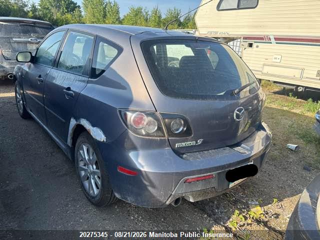 2008 Mazda 3 Mazda Sport Gt მანქანა იყიდება აუქციონზე, vin: JM1BK343681868180, აუქციონის ნომერი: 20275345