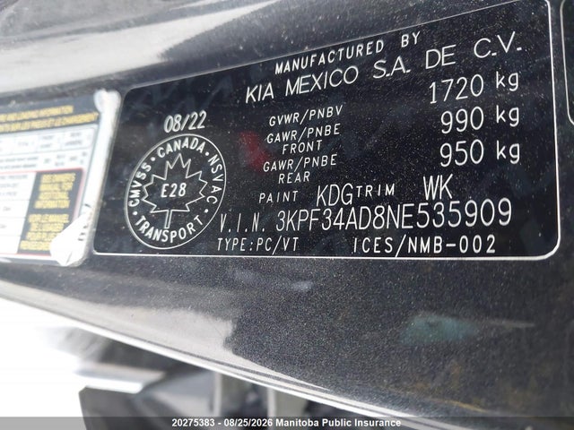 KIA FORTE EX 2022 3KPF34AD8NE535909 Image 9