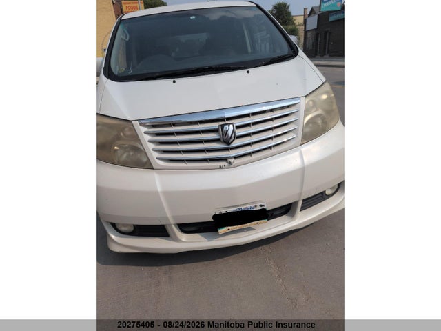20275405 :رقم المزاد ، ANH150017639 vin ، 2004 Toyota Alphard مزاد بيع