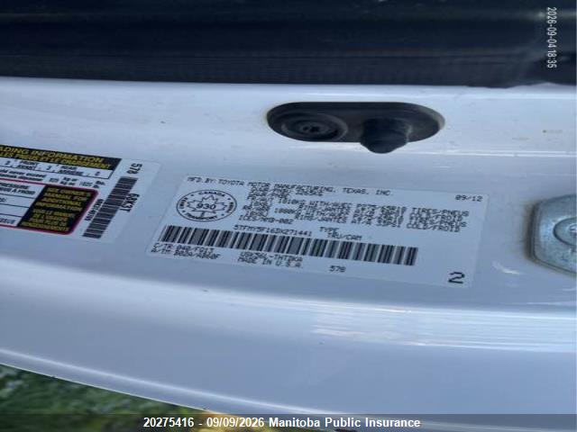 20275416 :رقم المزاد ، 5TFMY5F16DX271441 vin ، 2013 Toyota Tundra V8 مزاد بيع