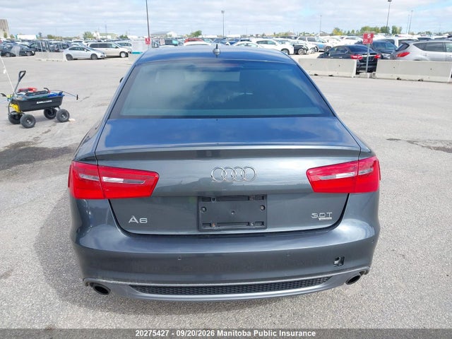 Auction sale of the 2013 Audi A6 3.0t Quattro, vin: WAUJGCFC2DN100089, lot number: 20275427