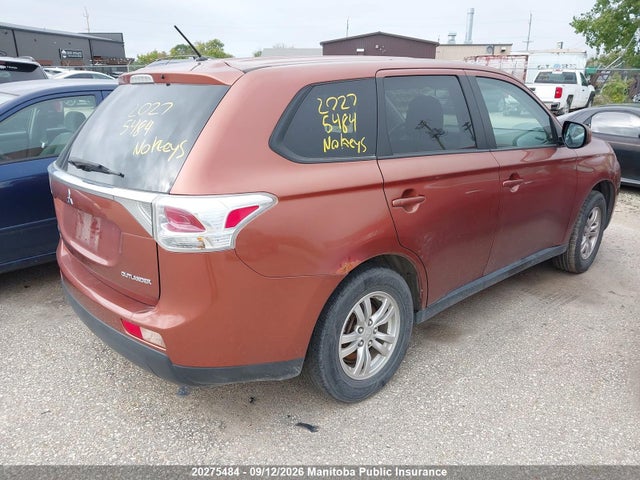 20275484 :رقم المزاد ، JA4AZ2A39EZ605422 vin ، 2014 Mitsubishi Outlander Es مزاد بيع