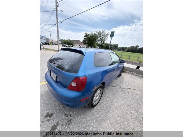 20275492 :رقم المزاد ، SHHEP33543U700117 vin ، 2003 Honda Civic Sir مزاد بيع