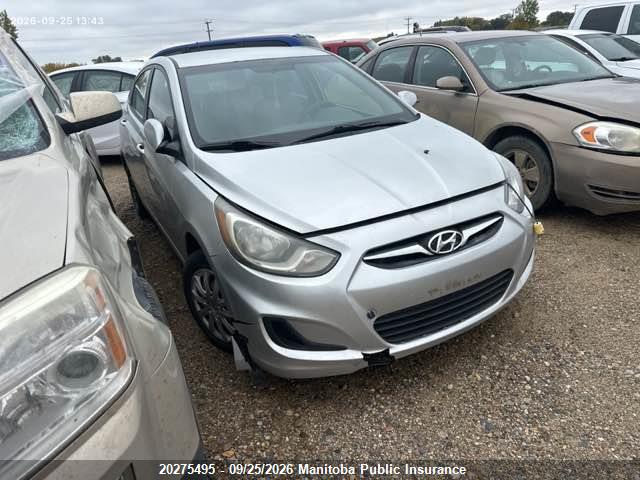 20275495 :رقم المزاد ، KMHCT4AE3DU376157 vin ، 2013 Hyundai Accent Gl مزاد بيع