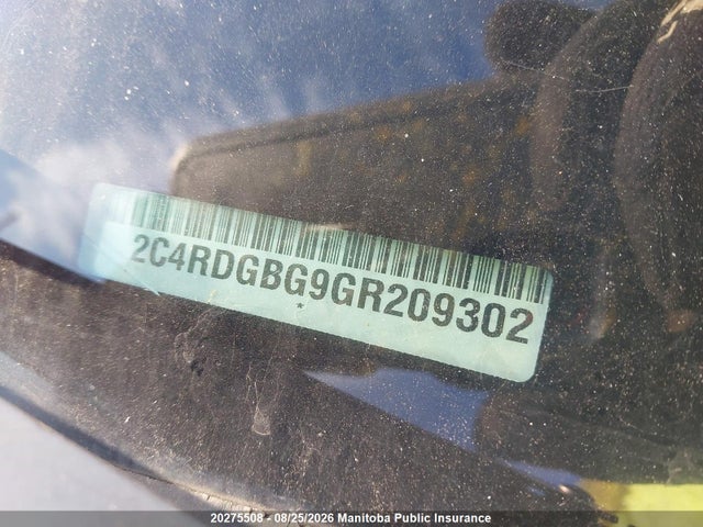 Dodge Grand Caravan Se 2016 2C4RDGBG9GR209302 Image 9