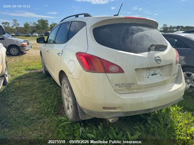 Продаж на аукціоні авто 2009 Nissan Murano Sl, vin: JN8AZ18W69W151772, номер лоту: 20275518