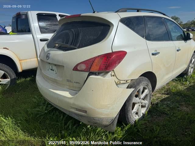 Продаж на аукціоні авто 2009 Nissan Murano Sl, vin: JN8AZ18W69W151772, номер лоту: 20275518