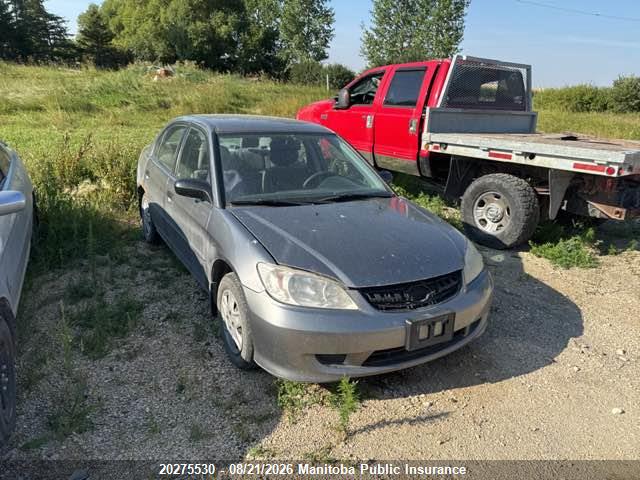 20275530 :رقم المزاد ، 2HGES16314H937255 vin ، 2004 Honda Civic Dx مزاد بيع