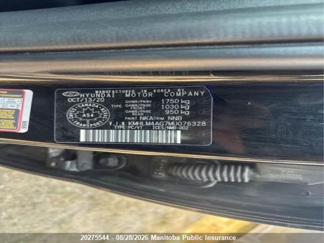 KMHLM4AG7MU076328 Hyundai ELANTRA SEL
