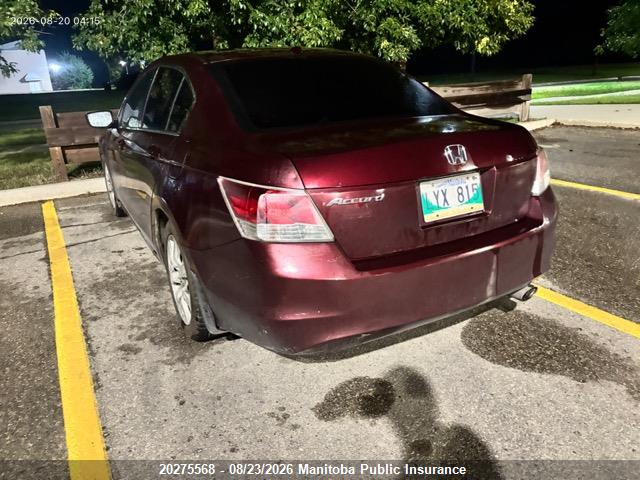 20275568 :رقم المزاد ، 1HGCP26898A800935 vin ، 2008 Honda Accord Ex-l مزاد بيع