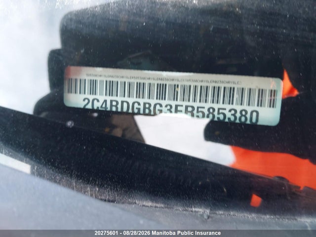 Продажа на аукционе авто 2015 Dodge Grand Caravan Sxt, vin: 2C4RDGBG3FR585380, номер лота: 20275601