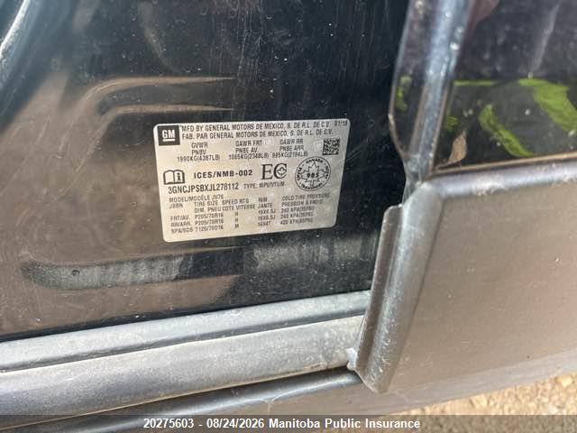 Chevrolet Trax Lt 2018 3GNCJPSBXJL278112 Image 9