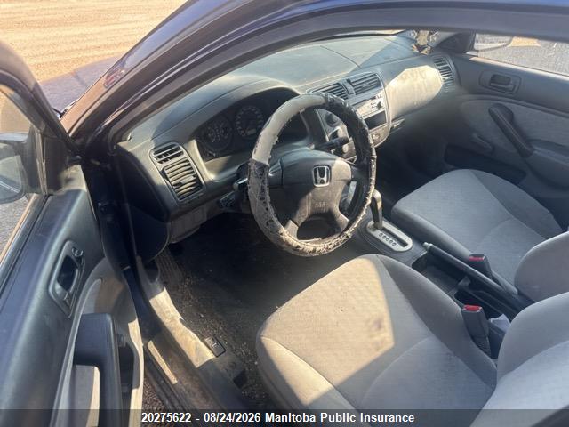 Продаж на аукціоні авто 2001 Honda Civic Dx, vin: 2HGES16331H920954, номер лоту: 20275622